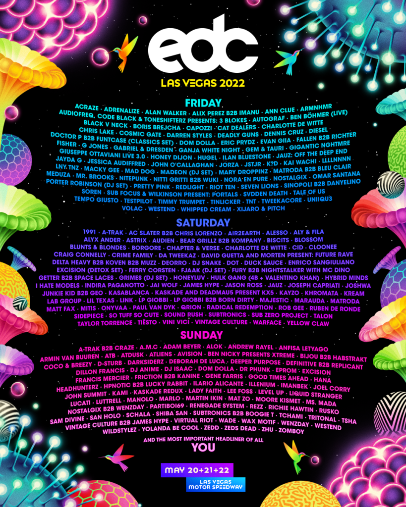 EDC 2023 Transportation Event Line Up